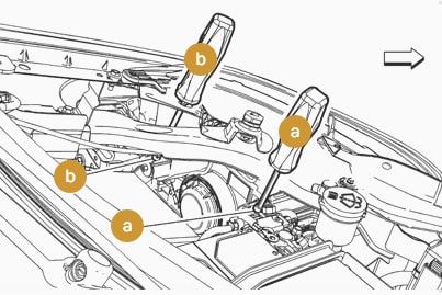 Headlamp lighting aiming order